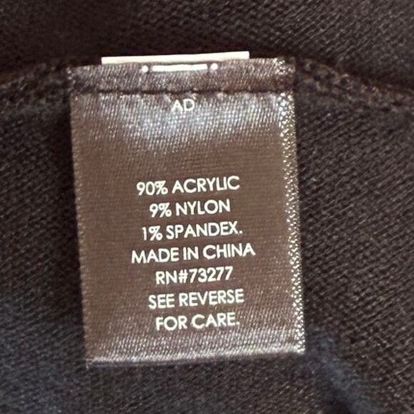 Jason Wu Ribbed Black Skater Sweater Dress in Black Sequin Cuffs Large NYE LBD - Picture 6 of 7